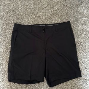 Black golf shorts